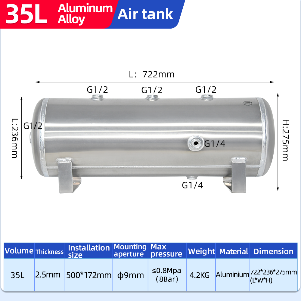 \aluminum-air-tanks\35l-aluminum\35l-horizontal-aluminum-alloy-air-receiver-tank-8-bar-compressed-air-storage-vessel-specification